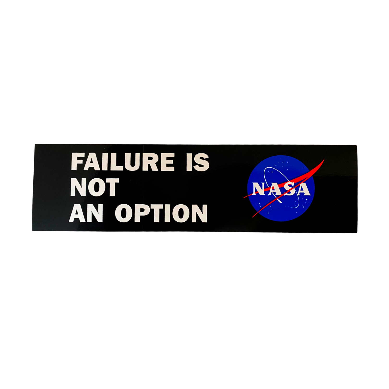 NASA Logo Bumper Sticker Failure Is Not An Option – myNASAstore