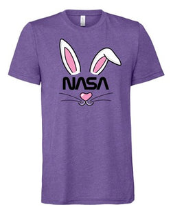 NASA Worm Logo Bunny T-Shirt (Youth Sizes Available)
