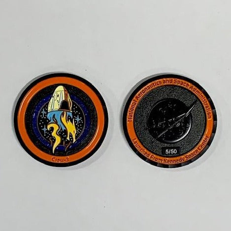 NASA Crew-3 Mission *Limited Edition*, Numbered/Stamped, Launched from KSC Coin EXCLUSIVE to MyNASAStore.com
