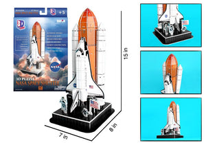 3D Space Puzzles - NASA Space Shuttle, Saturn V Rocket or Mars Curiosity Rover