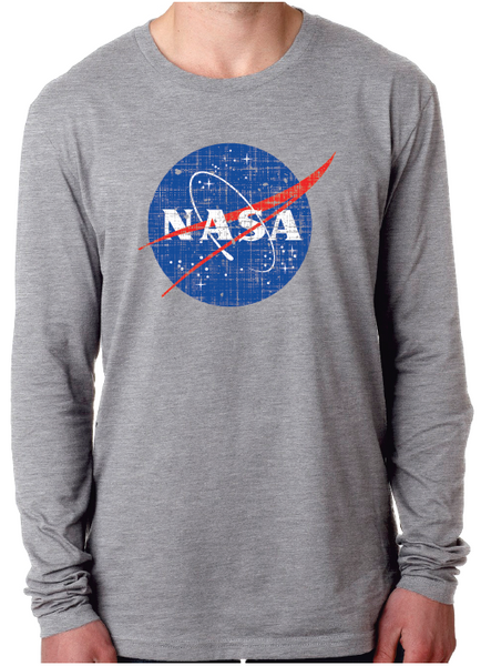 NASA Distressed Logo Next Sleeve T-Shirt myNASAstore – Level Long