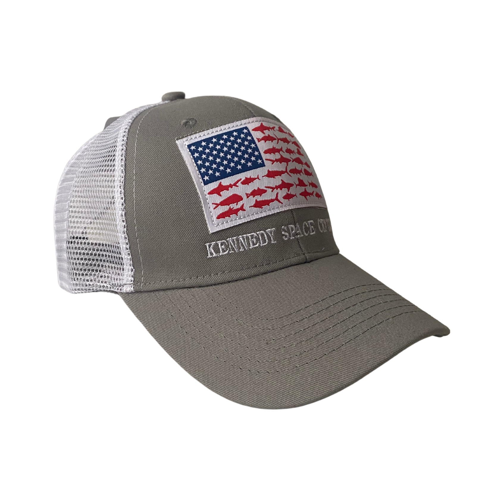 Kennedy Space Center Red Fish Flag Cap