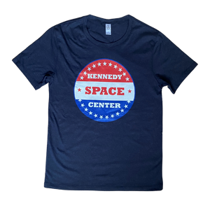 Kennedy Space Center Circle Red, White and Blue Unisex T-Shirt