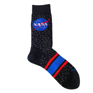 NASA Logo Stars & Stripes Crew Socks