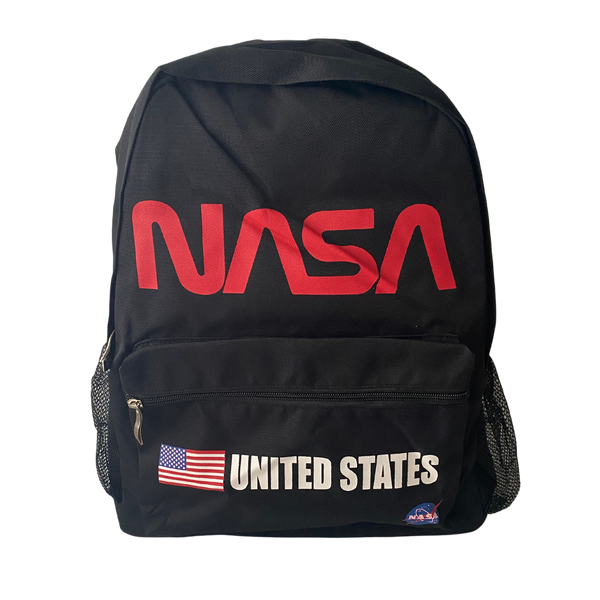 NASA Worm Logo Backpack with Flag and United States