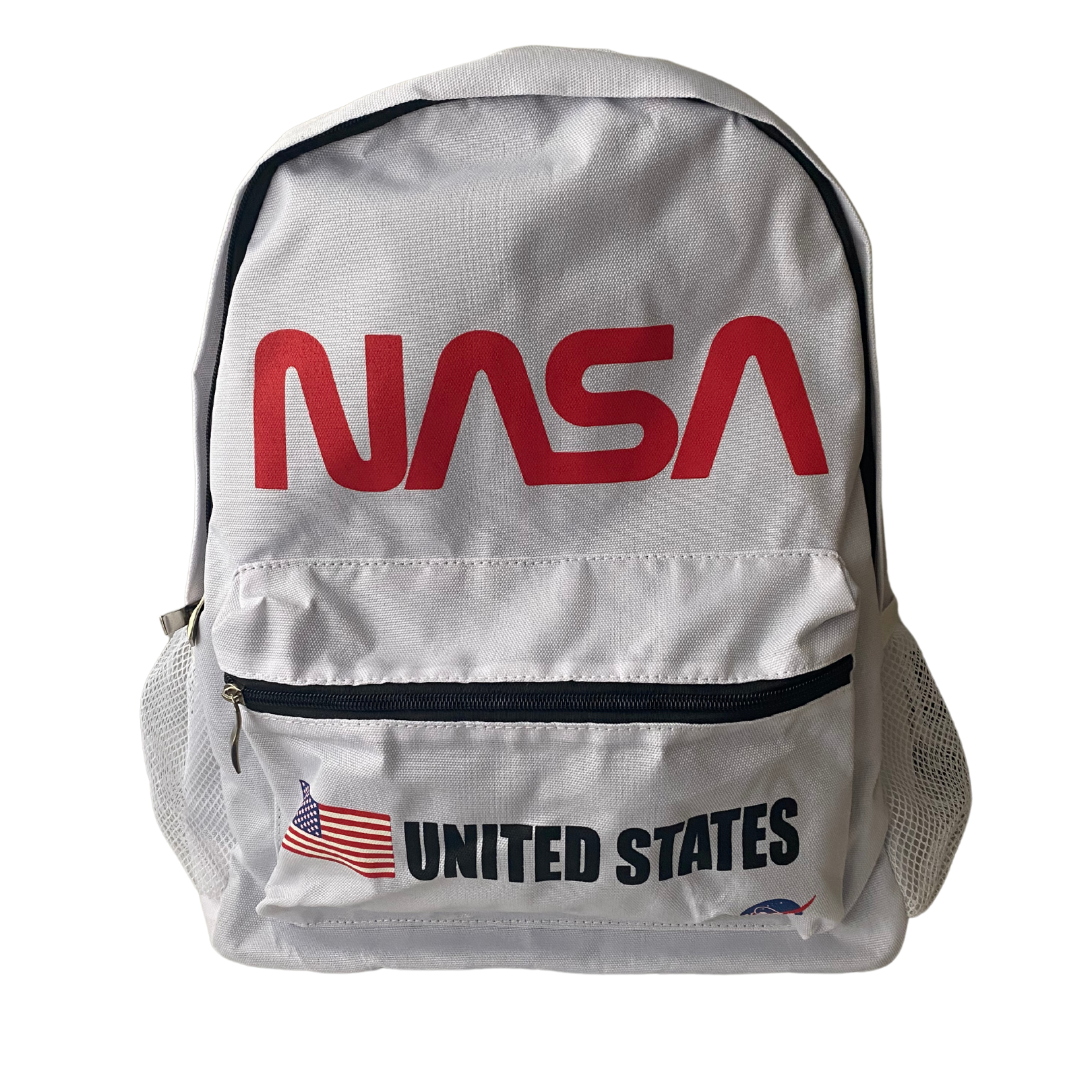 NASA Worm Logo Backpack with Flag and United States