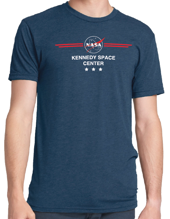 NASA Logo with Kennedy Space Center and Stars Next Level T-Shirt