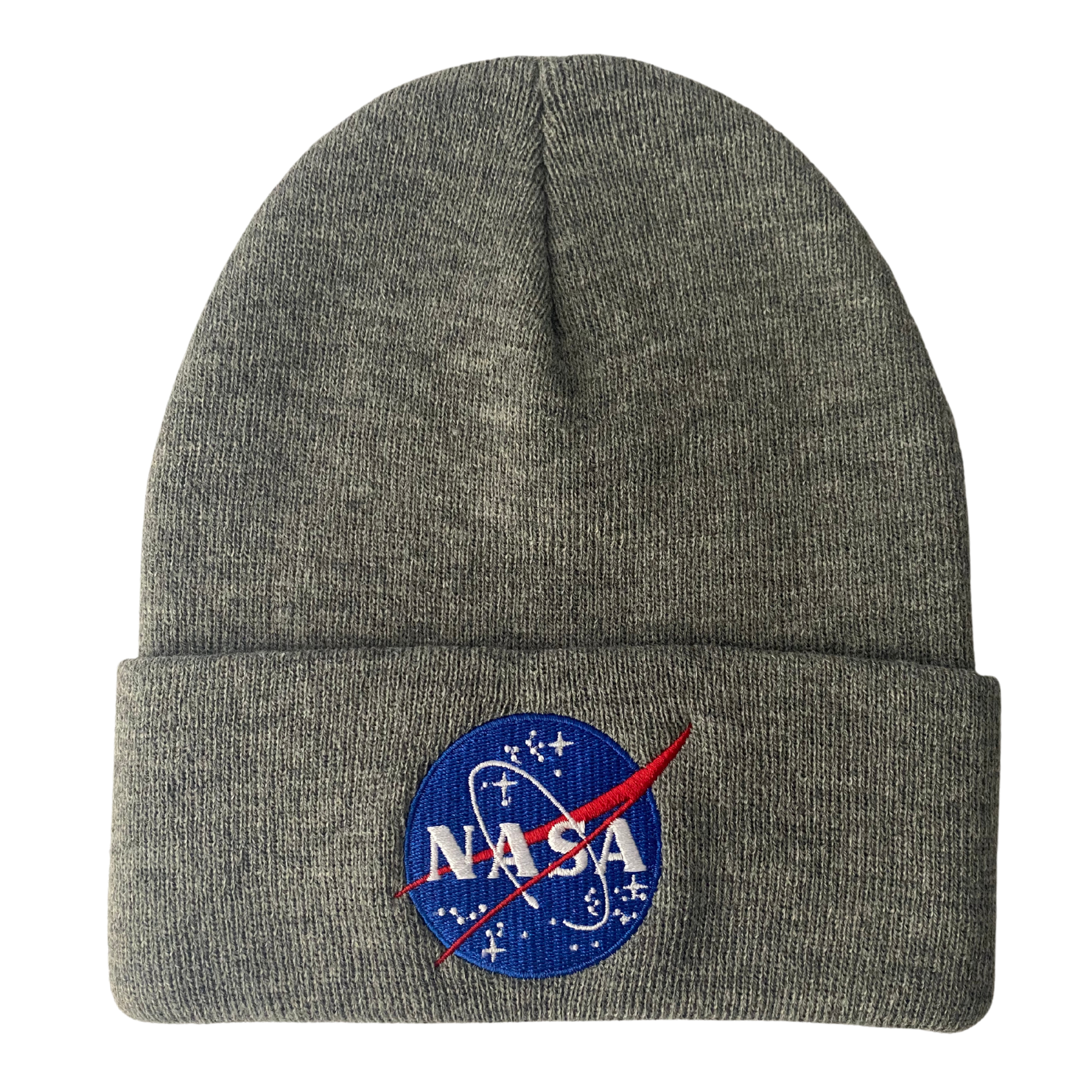 Assorted Embroidered NASA Beanie - myNASAstore Logo – Colors with Cuff