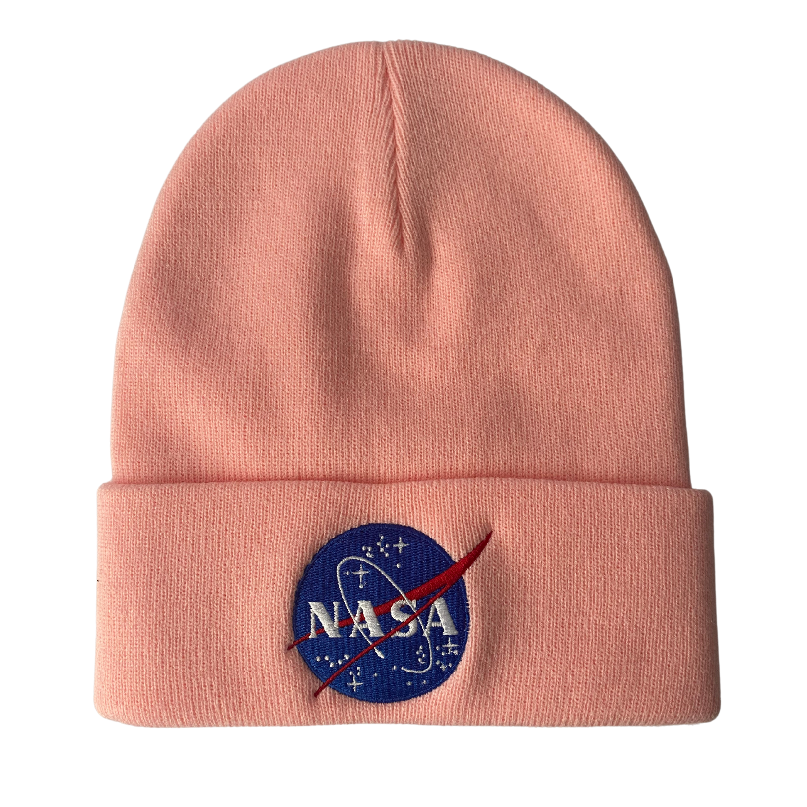 NASA Logo Embroidered Beanie with – Colors Assorted Cuff - myNASAstore