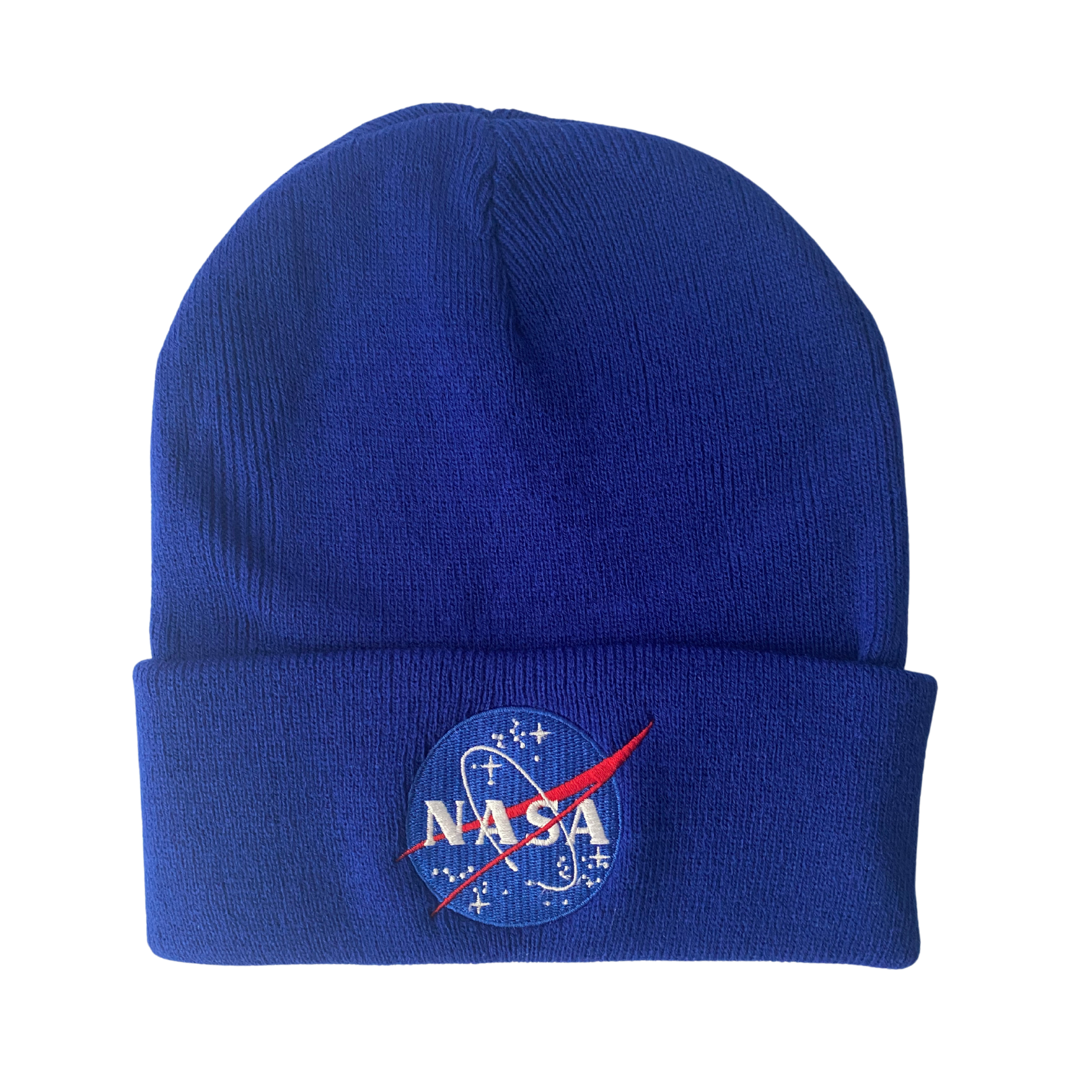 NASA Logo Embroidered Beanie with Cuff - Assorted Colors