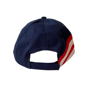 NASA Logo on Red, White, Blue Flag Cap