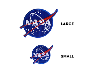 NASA Logo Patch Blue & White 3 