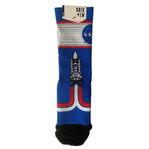 NASA Shuttle Retro Crew Socks