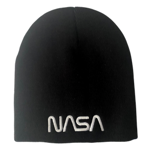 NASA Worm Logo Embroidered Beanie - Assorted Colors