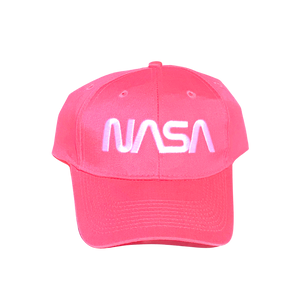 NASA Pink Cap with White NASA Worm