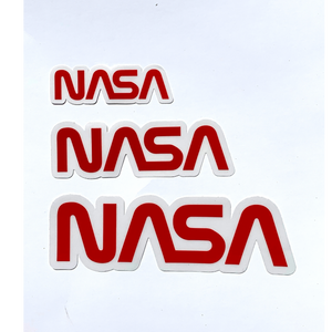 NASA Worm Vinyl Sticker