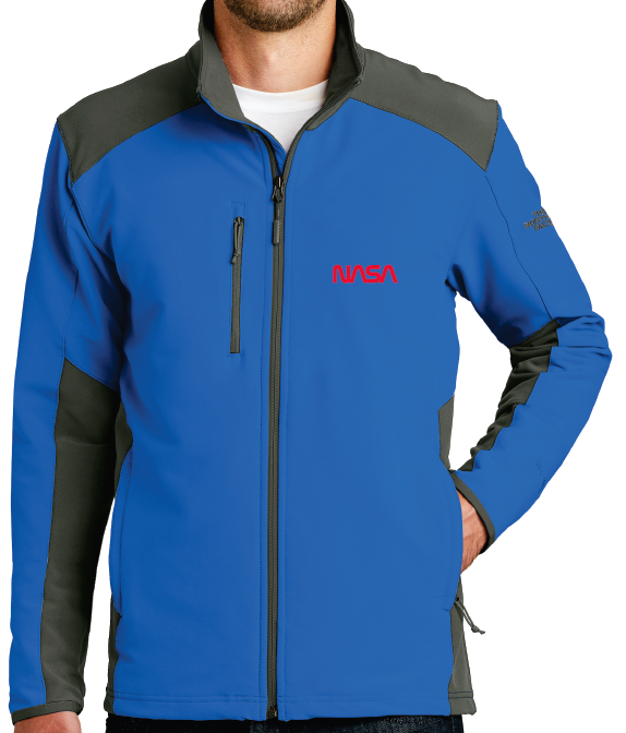 NASA Worm Logo The North Face Men s Tech Stretch Soft Shell