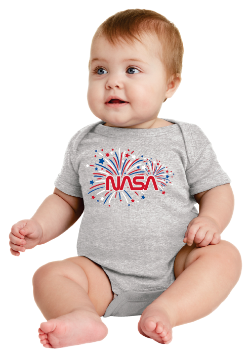 NASA Worm Patriotic Onesie