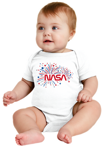 NASA Worm Patriotic Onesie