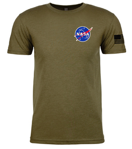 PDL - Prototype Development Lab Full Color Next Level T-shirt with NASA Logo and USA Flag