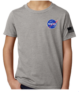 PDL - Prototype Development Lab Full Color Next Level T-shirt with NASA Logo and USA Flag