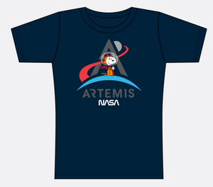 NASA Snoopy Artemis Program Ladies Shirt