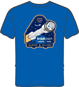 NASA Worm Starliner Boeing CFT T-Shirt (Youth Sizes Available)