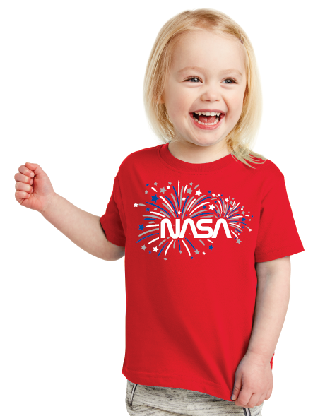 NASA Worm Patriotic Onesie