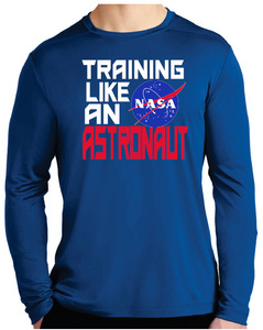 NASA Training Like An Astronaut Long Sleeve Performance Shirt