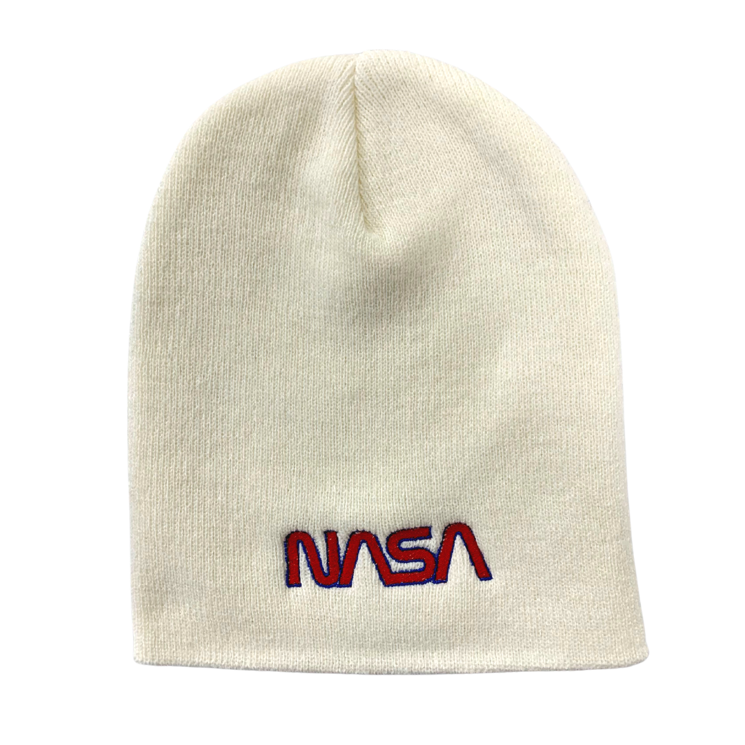 NASA YUPOONG Beanie with Embroidered NASA Worm Logo - Assorted Colors