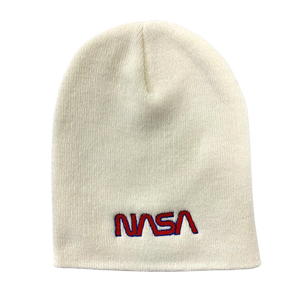 NASA YUPOONG Beanie with Embroidered NASA Worm Logo - Assorted Colors
