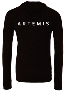 Artemis Program To the Moon and Beyond, NASA logo, Typeface Inter Full Zip Hoodie