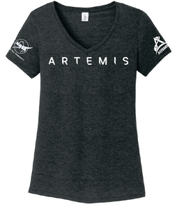 Artemis Program To the Moon and Beyond, NASA logo, Typeface Inter Ladies Shirt
