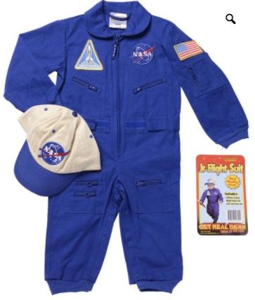 NASA Astronaut Junior Flight Suit - 3 Colors - Blue, Orange or White ...