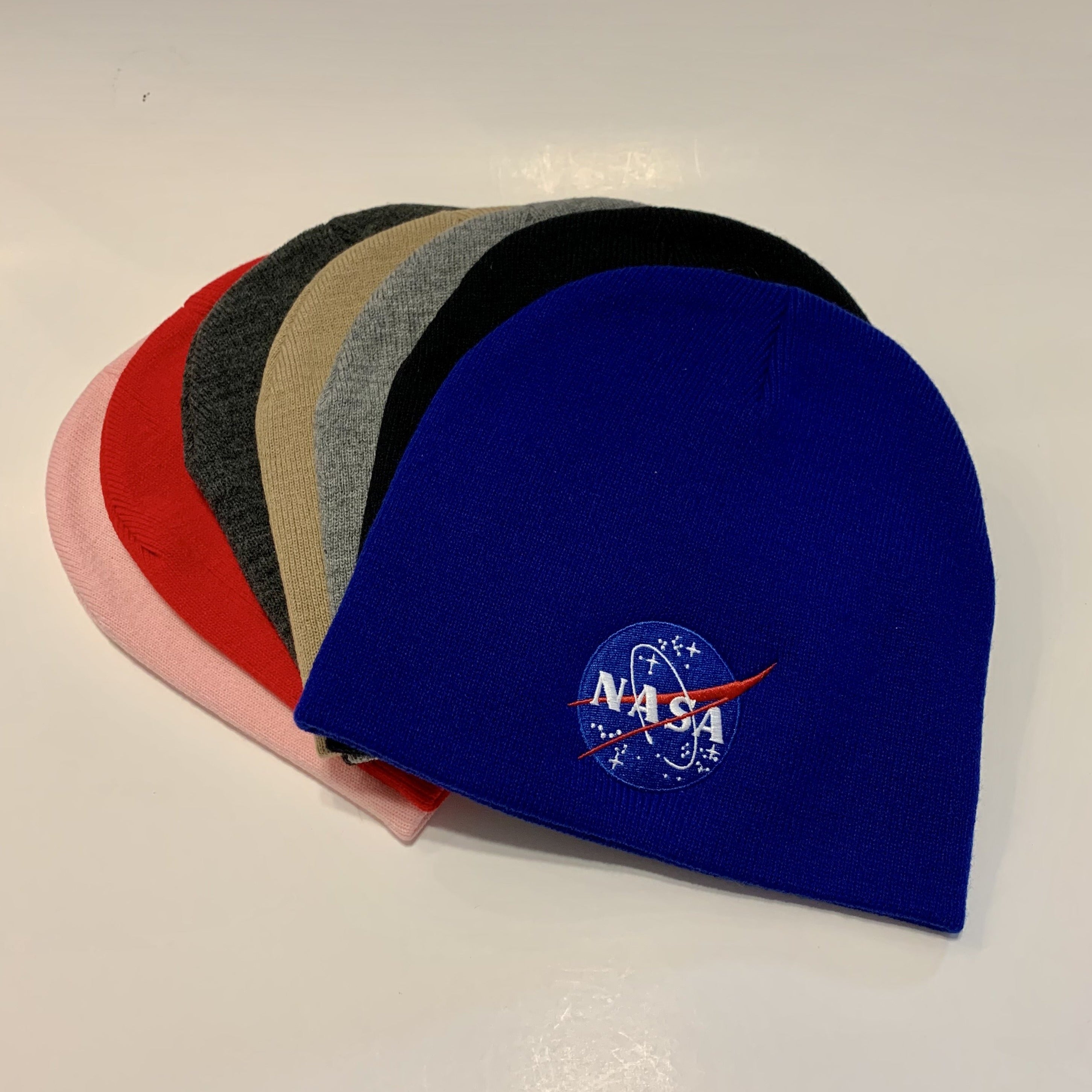 NASA Beanie with Embroidered NASA Logo - Assorted Colors