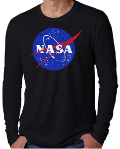 NASA Distressed Logo Next Level Long Sleeve T-Shirt