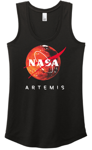 Mars NASA Logo Artemis Ladies Tank Top